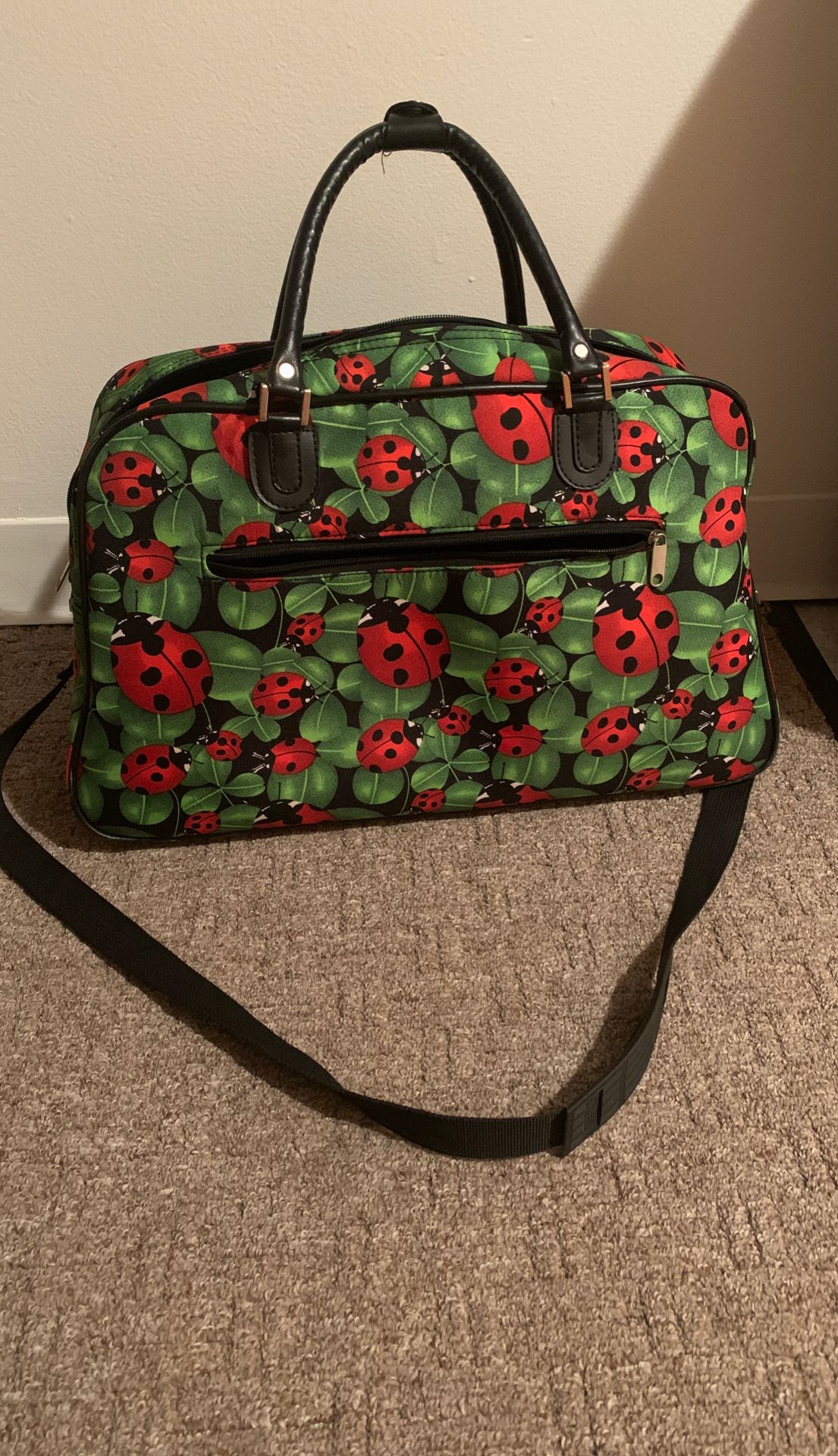 Duffle Bag Ladybug Print