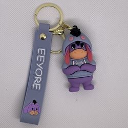 Eeyore Keychain Backpack Charm Winnie The Pooh Disney NIP