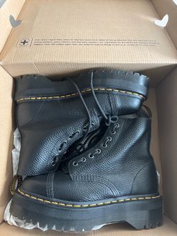 Dr. Martens Black Leather Platform Boots