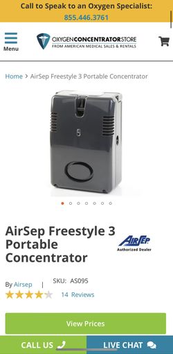 Airsep Freestyle 3 Portable Concentrator