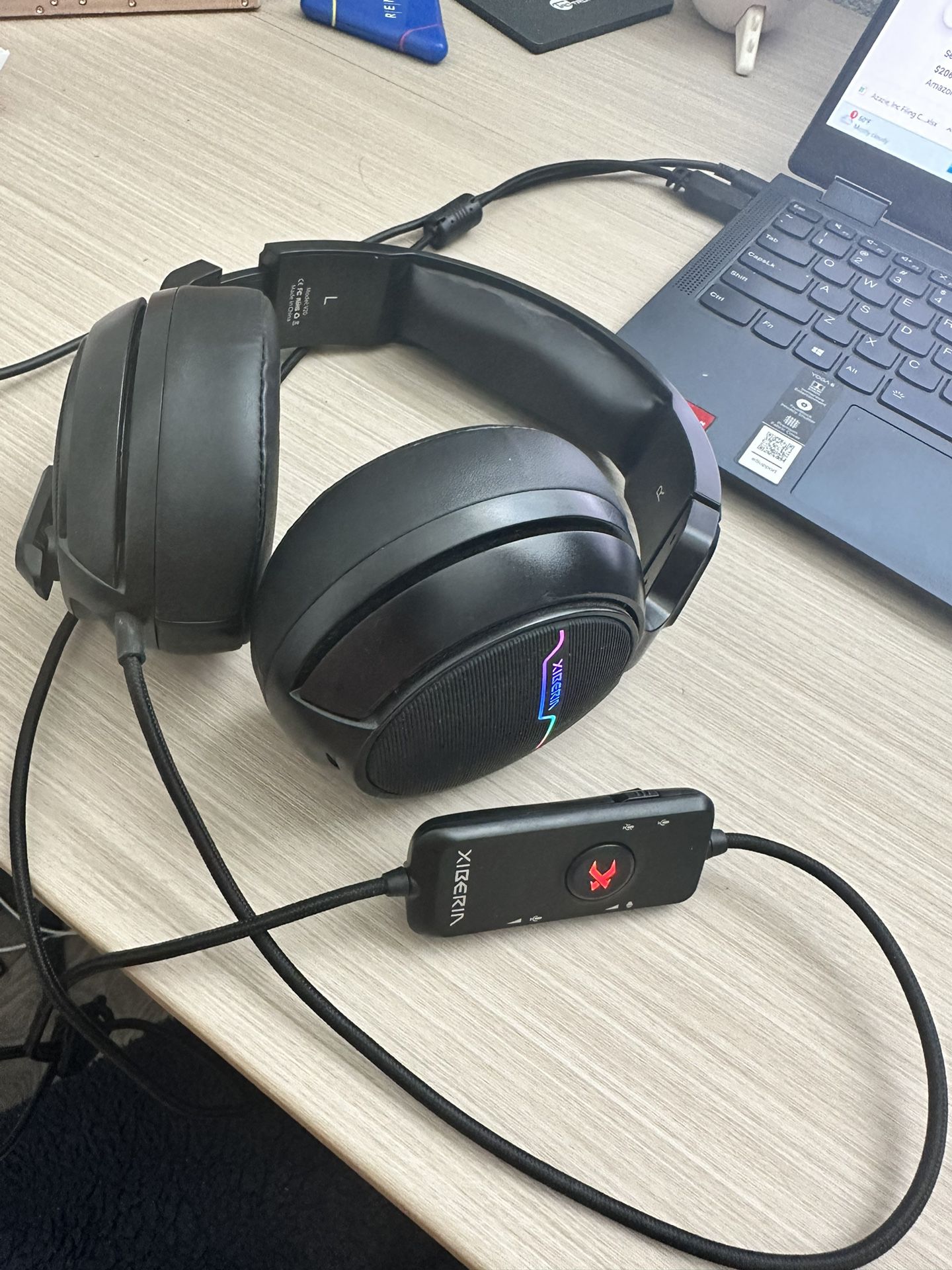 Xiberia gaming headset with usb