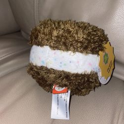 Gigglescape Ice Cream Sandwich Plush Clip On NWT Cute Soft Kids Backpack Charm