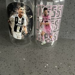 Glass de messi y cristiano no te quedes sin el tullo 