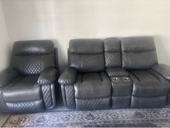 Reclining sofa set (electric) obo