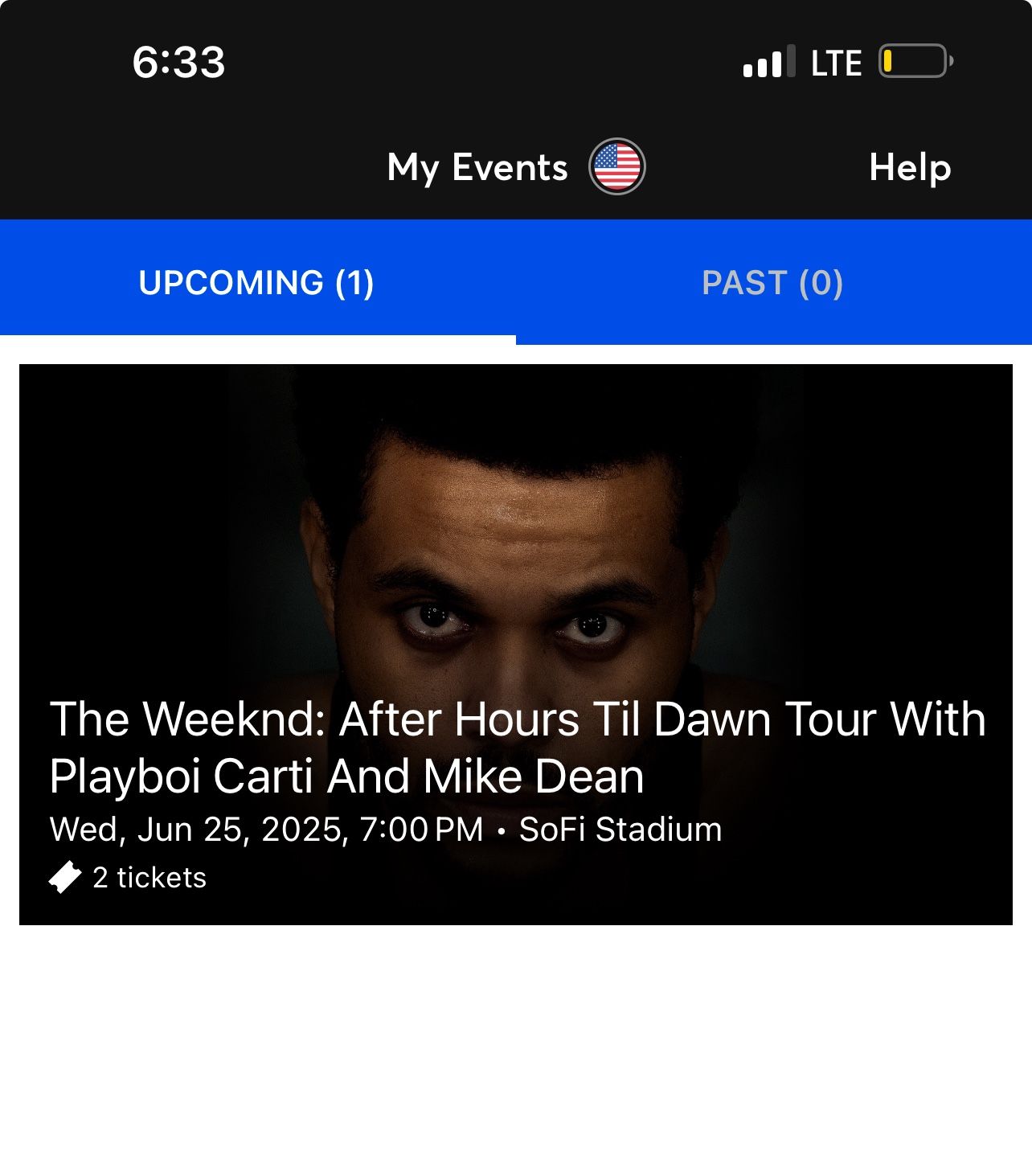 2 Tickets To See The Weeknd June 25th