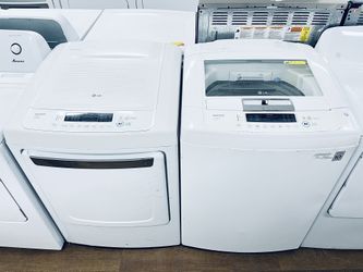 LG White Washer And Dryer Set