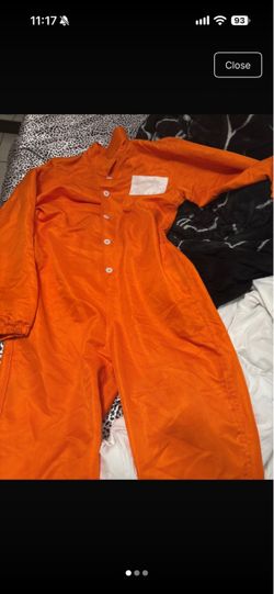 Orange Prisoner Jumpsuit Costume