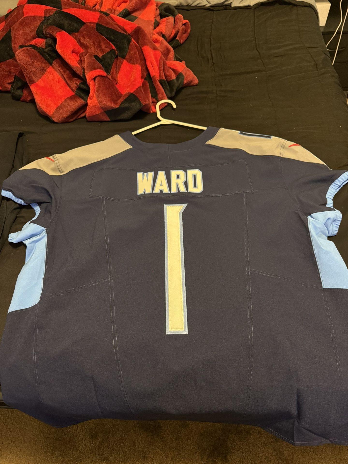 Cam Ward Tennessee Titans Vapor Fuse Elite Jersey Sz 52