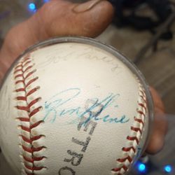 1960 Detroit Tigers Autographed Whole Team Baseball