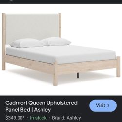 Brand New In Box  Queen Bed Frame With Headboard From Ashley Furniture