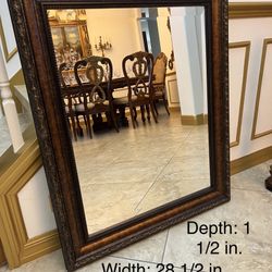 Brown Antique Mirror