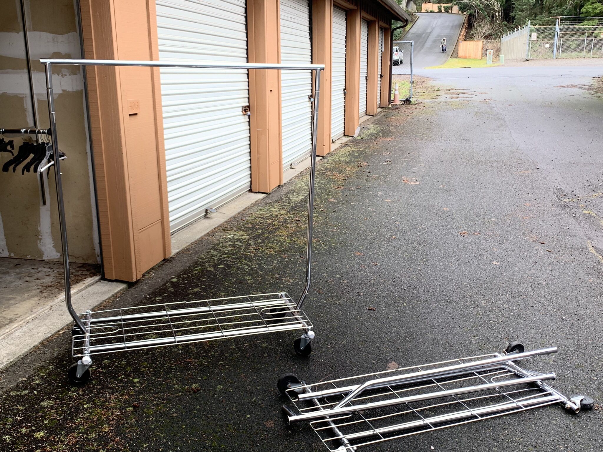 Retail Grade Collapsible Rolling Racks (2) for Sale in Cannon Beach, OR ...