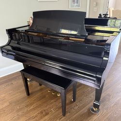 Beautiful Black Baby Grand Piano