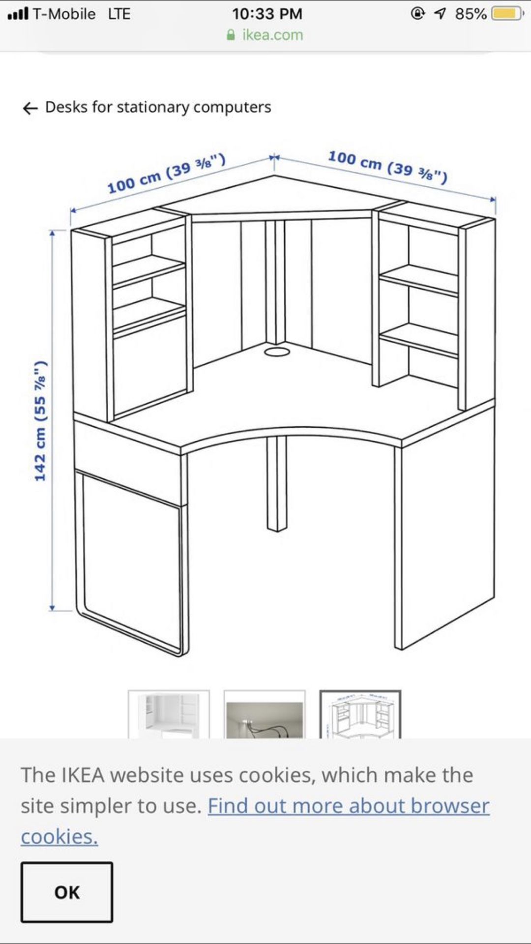 Micke Corner desk IKEA