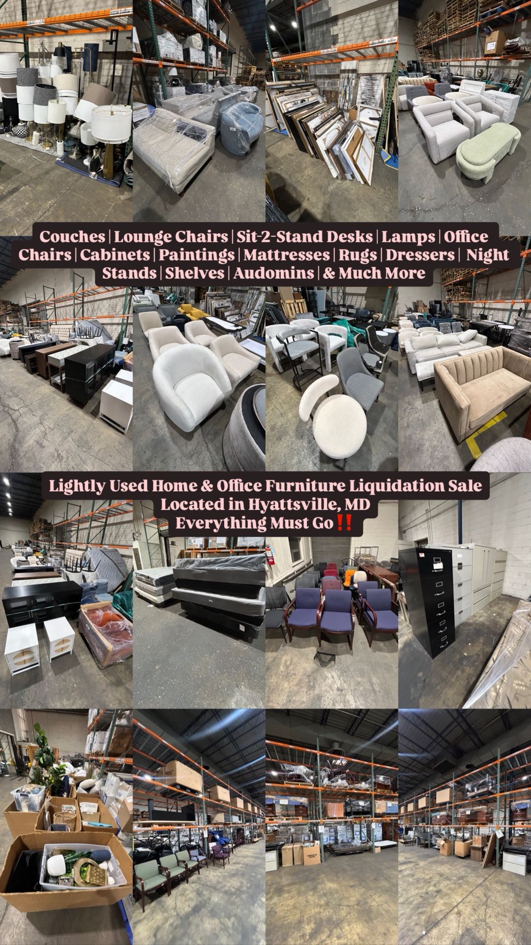 Furniture Liquidation Sale | Hyattsville, MD | Everything Must Go‼️