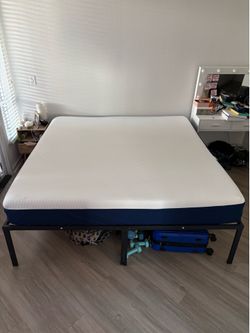 King size mattress and bed frame
