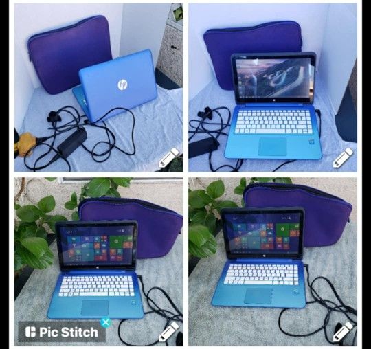Blue 512GB Touchscreen HP Computer Laptop Window 10 with 4 GB ram 512GB storege. 0 issues $250! Free delivered in person. All work 100%
