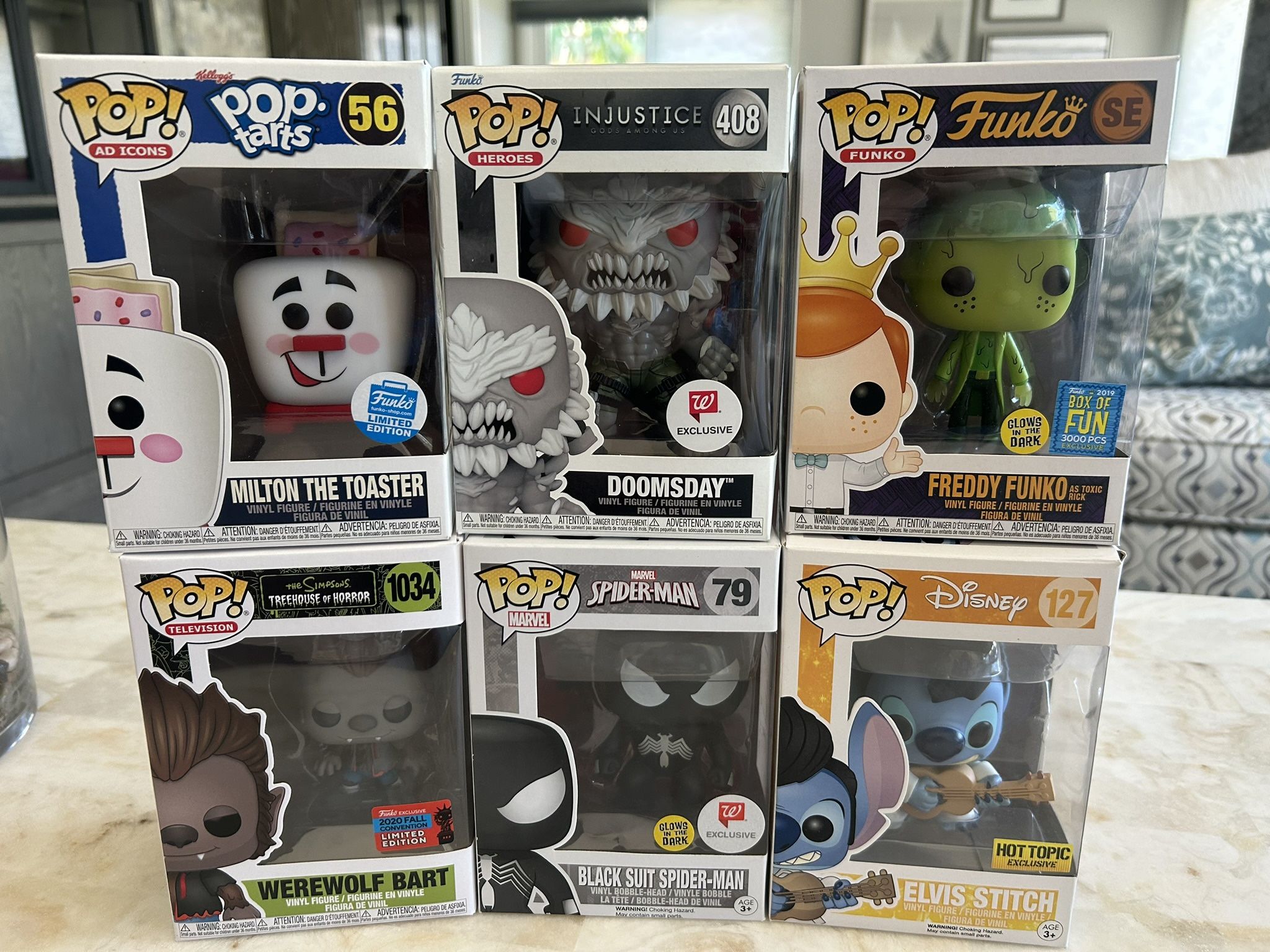 Funko POP Bulk Lot Of 5 Items Mix New Sealed Variety