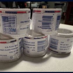 5 Rolls US Flag  2023 USPS Forever® Postage Stamps (SHIP ONLY)