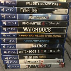 PS4 GAMES ALL GREAT CONDITION