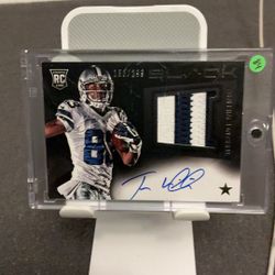 Dallas Cowboy Game Warned Triple Patch Black Panini 158/299