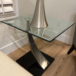 Side Tables Set Of 2- Glass