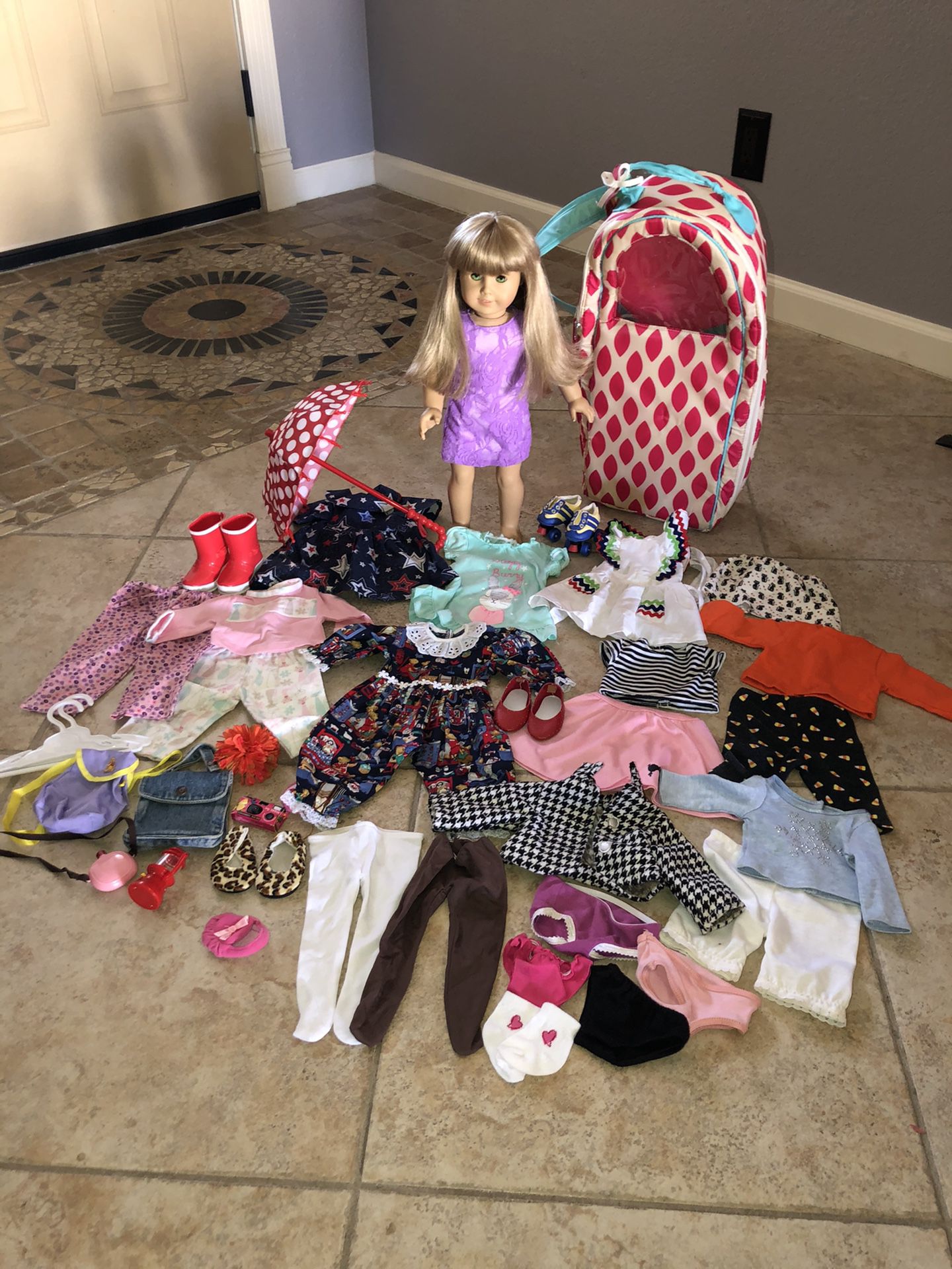 American girl doll and accessories Lot