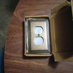 Rustic Brass Wall Plates 