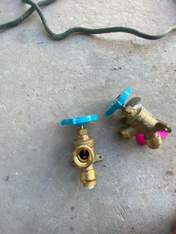 Brass Outdoor Hose Bib Valves – Set of 2