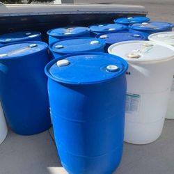 55 Gallon Plastic Drums