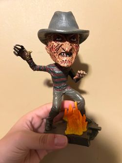 Freddy Krueger Bobblehead Figure with Fire Base