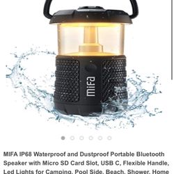 MiFa Waterproof  Bluetooth speaker With Led Light 