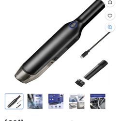 Car Vacuum Cleaner, Cordless Handheld Vacuum Cleaner, Portable 120w 2000mah With Washable Hepa Filter
