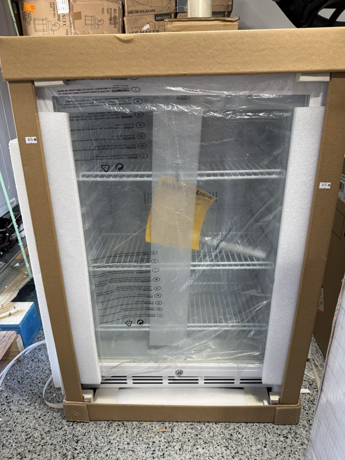 Beverage Refrigerator with Lock 90 Can Capacity
