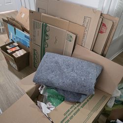 Moving Boxes, Paper, and Soft TV/ Furniture Pad