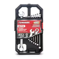 Husky BITE Metric Combination Wrench Set (10-Piece