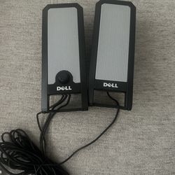 Dell A225 Computer Desktop Speakers – USB Powered, 3.5mm Jack – Untested