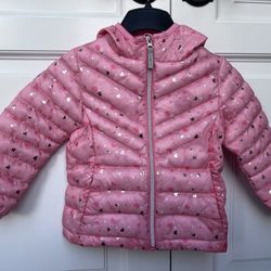 ZeroXposur Girls Coat and Mid Weight Puffer Jacket - Kids Light Jacket with Attached Hood Size 4/5