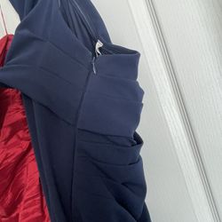 Formal Red And Blue Dress