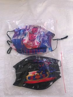 Fc Barcelona Face Mask In Dragon Ball Z & Spiderman