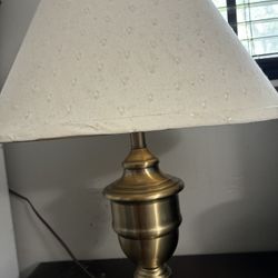 Lampara Base De Bronce