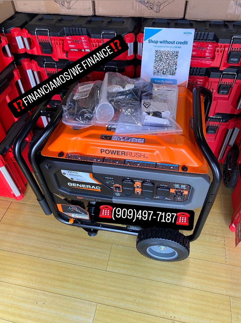 Generac 9400 / 7500-Watt Dual Fuel Electric Start Gasoline / Propane Portable Generator - GP7500E DF **(FINANCIAMOS/WE FINANCE)**