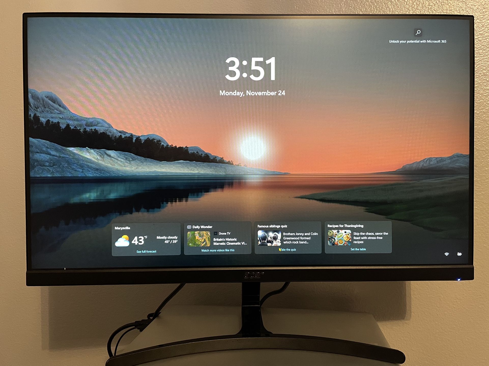 Acer 27" Class FHD IPS Monitor