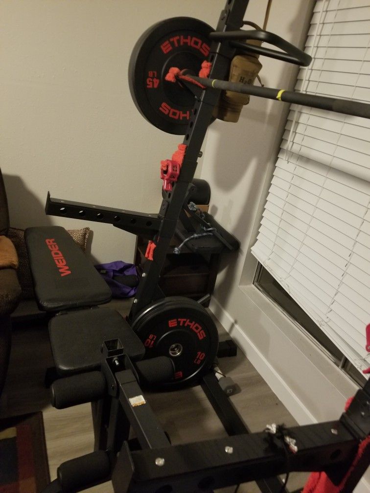 Weight bench set Plus weights