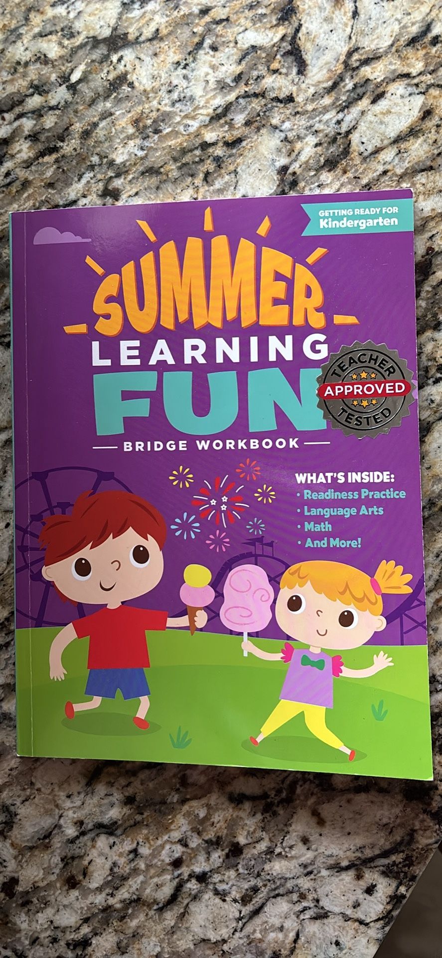 Kindergarteners Summer learning book