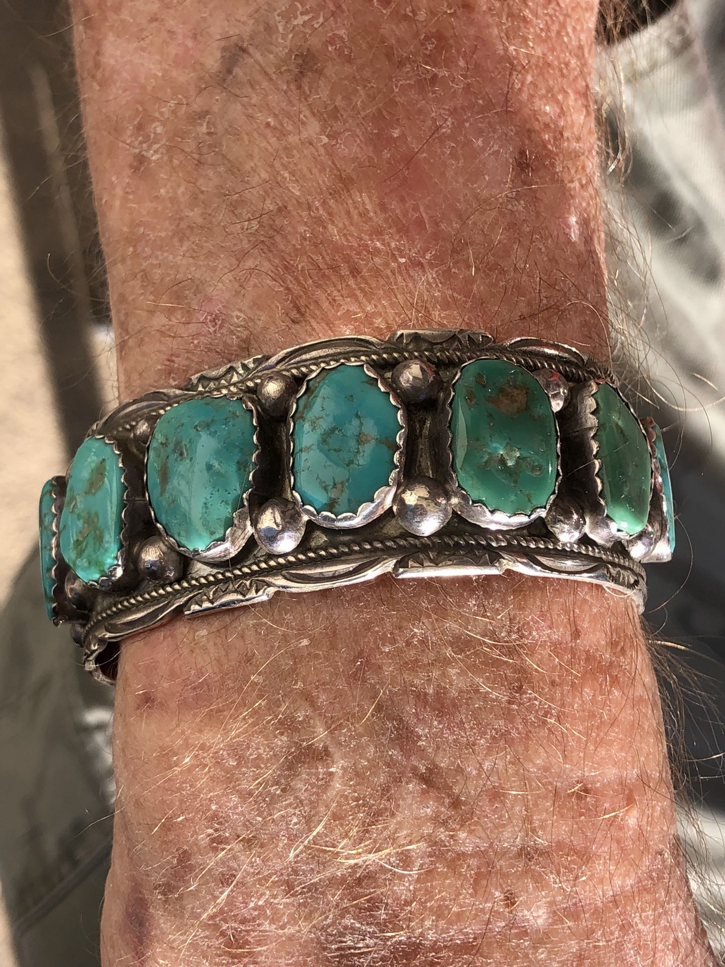 Old Pawn Turquoise Bracelet Amazing Find. Had This 40 Years Taos New Mexico