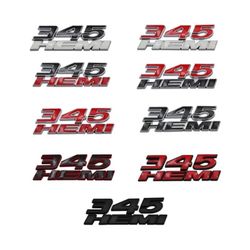 OEM Dodge 345 HEMI Badges 2 Sets