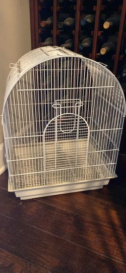 White Dome Top Bird Cage