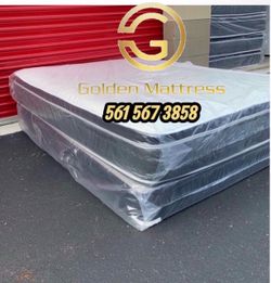 Queen Pillow Top Mattress Set $209 | Brand New