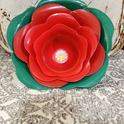 Floral Nesting Bowls / Bohemian Serving and Entertaining ! Plastic  4 pieces  